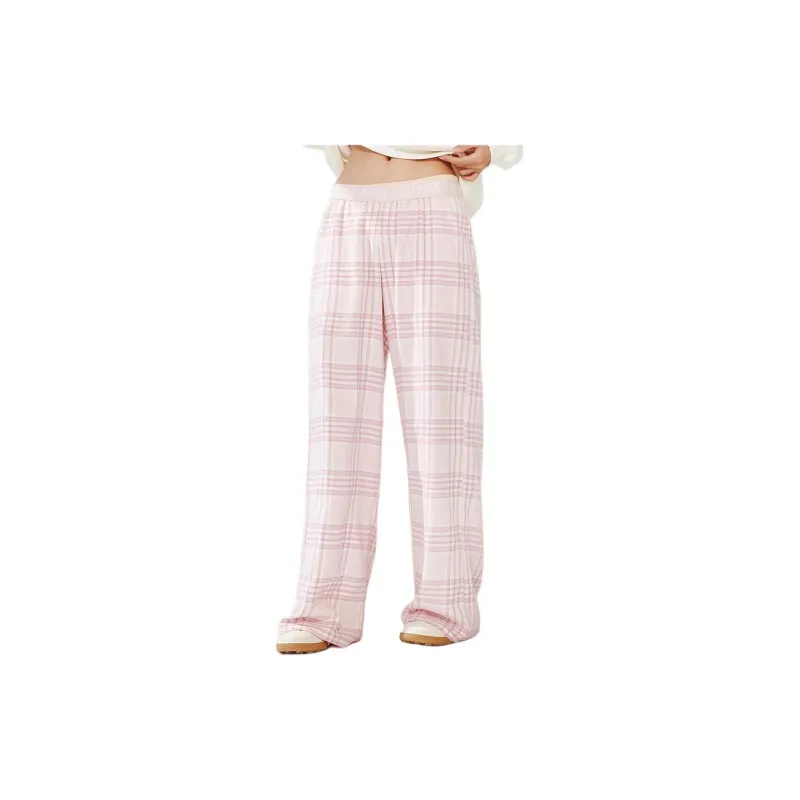 Hollister Pajama Pants Women's Pink-2