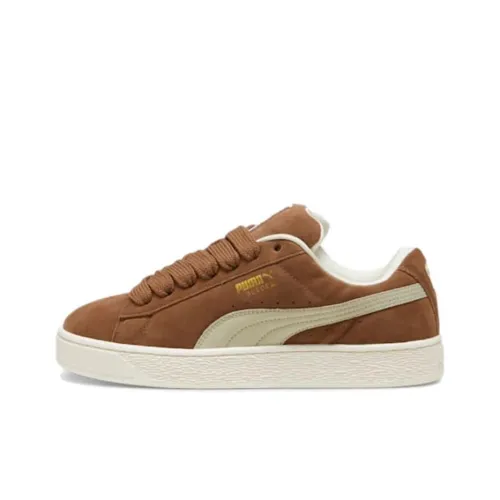 PUMA Suede XL Skateboard Shoes Unisex Low-Top Brown/White