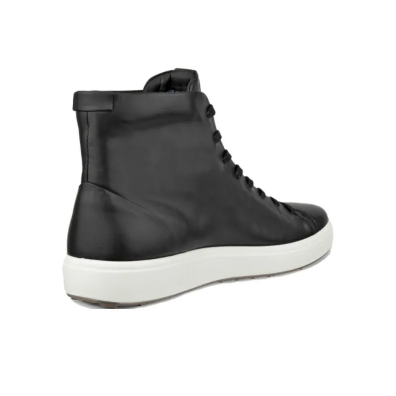 Ecco Soft 7 High Top Skateboard Shoes Men's Black-3