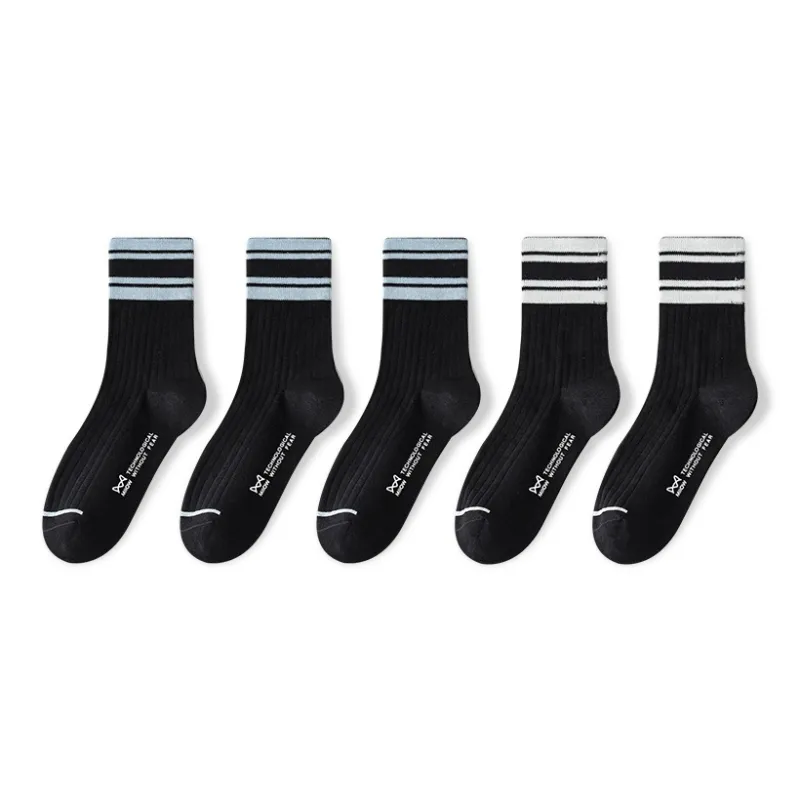 MIIOW Mid Calf Socks Unisex 5 Pack-13