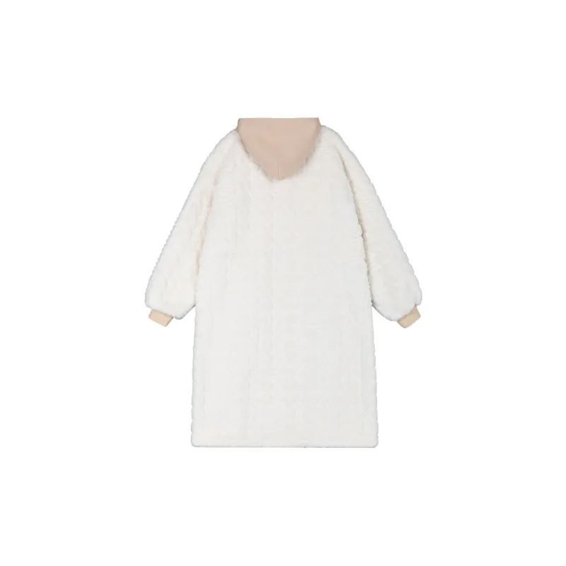 B.Duck Velvet feel Coat Women's Ecru-1