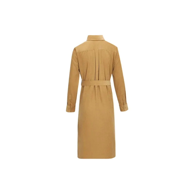 HAZZYS Long Sleeved Dress Women's Camel-1
