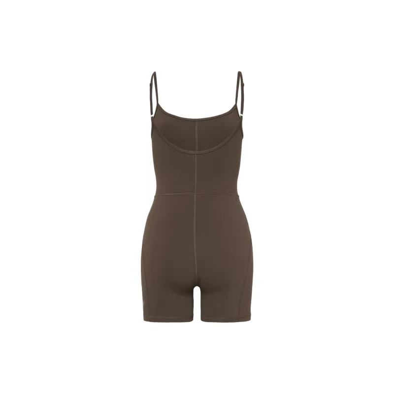 ARITZIA Golden LIFE Divinity 5' Romper Bodysuits Women's Rich Mocha Brown-1