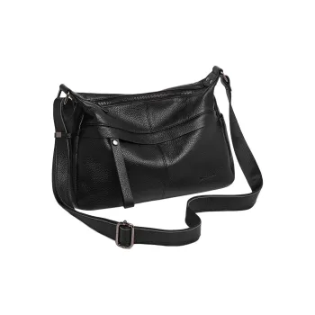 Marino Orlandi Cow Leather With Synthetic Leather Crossbody Bag, Shoulder Bag Women's Black