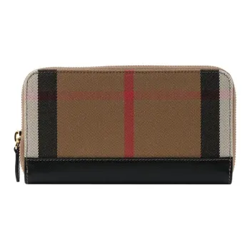 Burberry Cotton With Polyamide Wallet Women's Brown