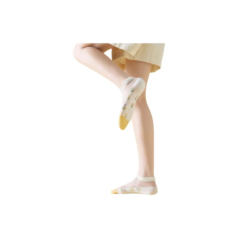 NAIER SS24 Ankle Socks Women's 4 Pack Vintage Floral-3