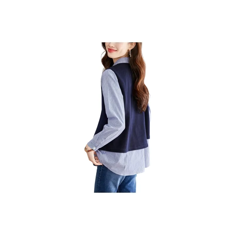 Oudifu Knitwear Women's Navy Blue-1