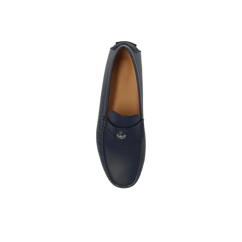 VERSACE Loafers Men's Dark Blue-4
