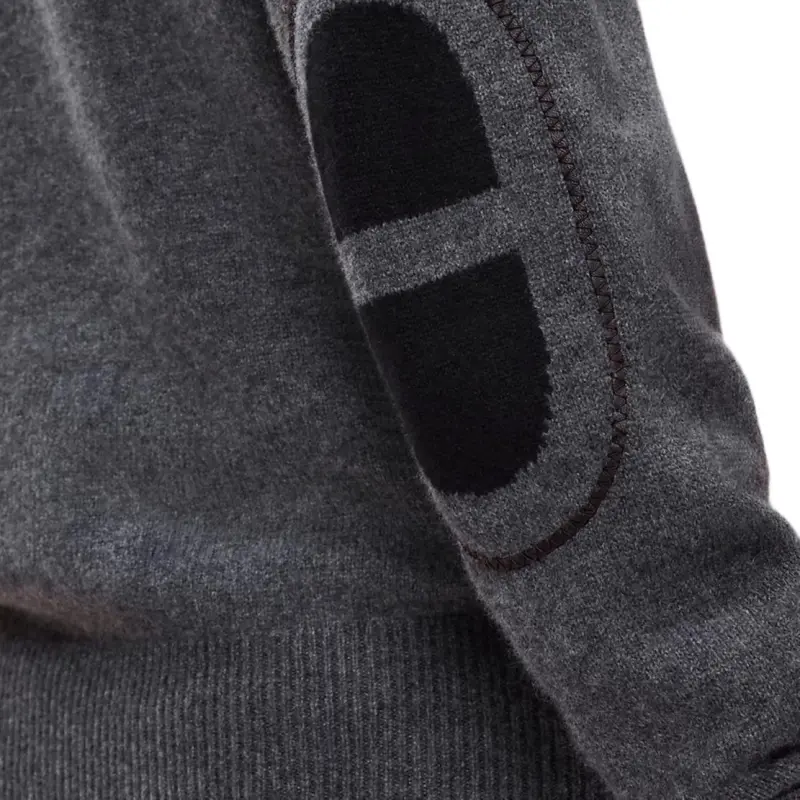 HERMES Cashmere Sweater Men's Coal Gray-4