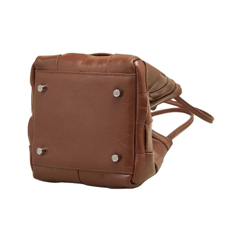 Marino Orlandi Synthetic Leather Bonded Cow Split Leather Handbag Small Size Women's Multicolor-30