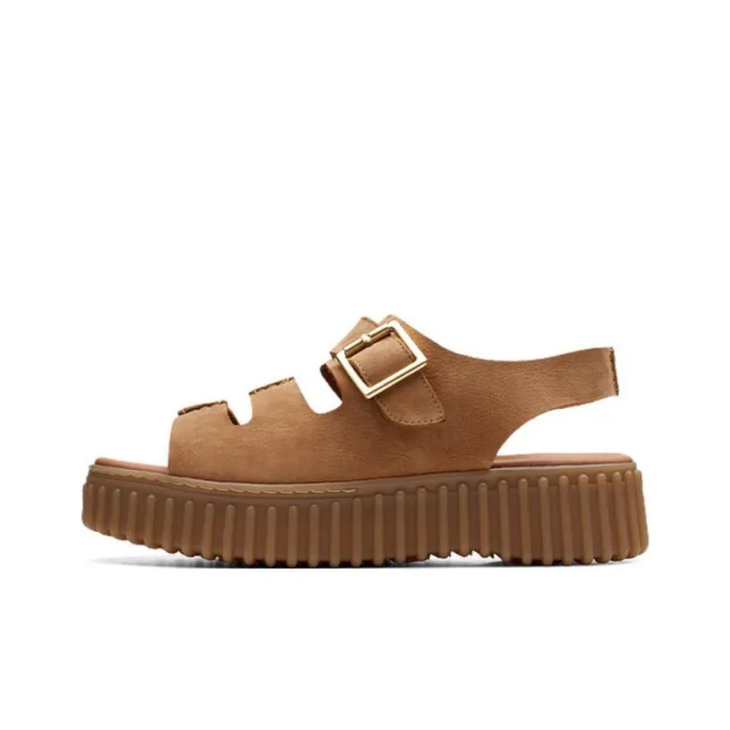 Clarks Roman Sandals 4cm Women's Light Umber-0