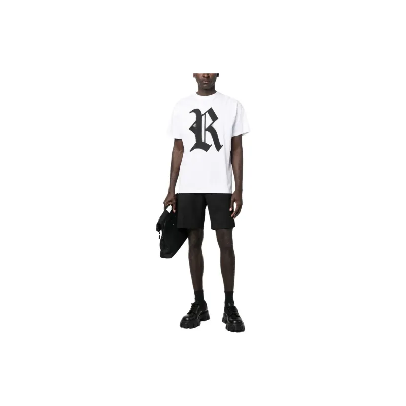 RAF SIMONS Logo print Cotton T shirt-6