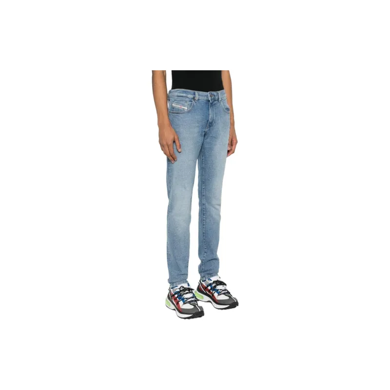 DIESEL 2019 D Strukt Logo Patch Skinny Jeans-4