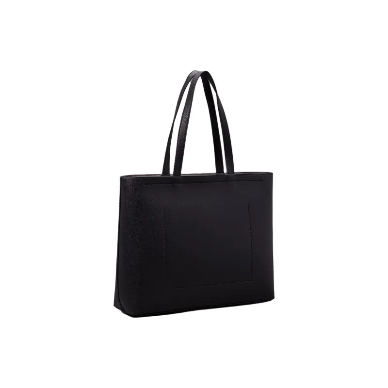 CALVIN KLEIN Recycled Polyester Tote Bag, Shopping Bag, Handbag Women's Black-1