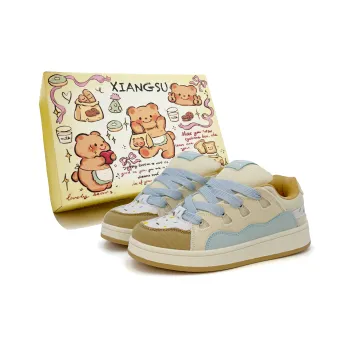 XIANGSU Niche Trendy Fashion Anti Slip Wear Resistant Low Top Skateboard Shoes Women's