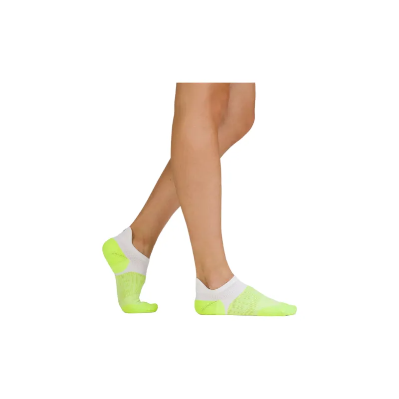 Lululemon Power Stride Ankle Socks Women's 1 Pack White/Bright Yellow-1