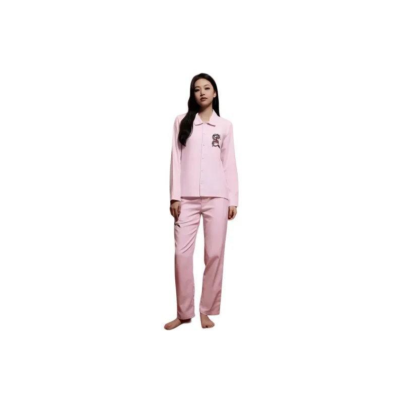 CALVIN KLEIN Pajama Pants Women's Velour Pink-1