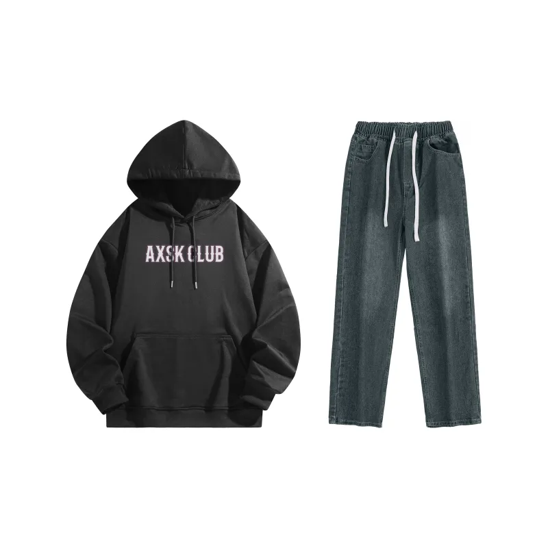 A.X.S.K Sweatshirt Sets Unisex-126