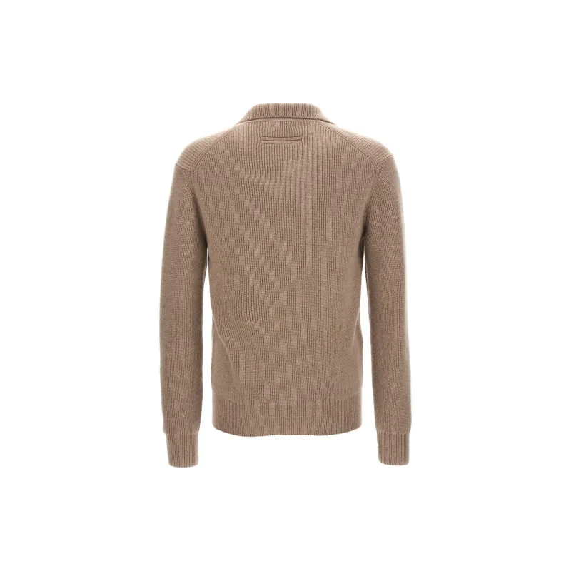 Ermenegildo Zegna V Neck Long Sleeved Jumper-1
