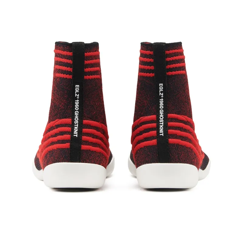 EQLZ EQUALIZER Cushioning Anti Slip And Wear Resistant High Top Casual Shoes Unisex Lava Black-4