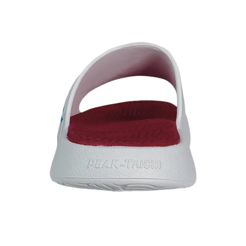 PEAK State Pole Classic Drag Slip-Resistant Abrasion-Resistant Slide Slippers Unisex White Red-3