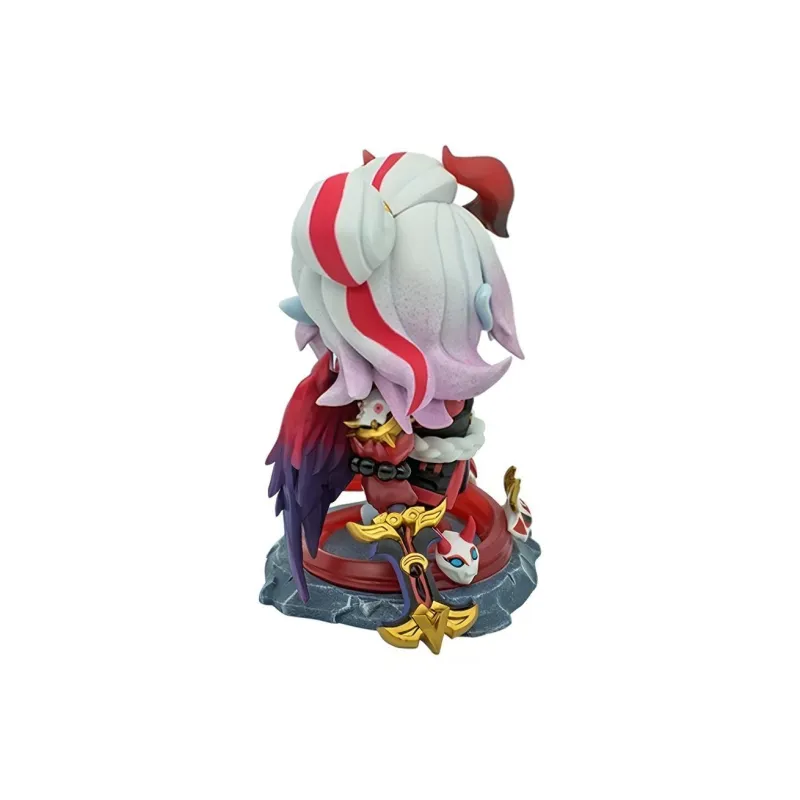 LEAGUE OF LEGENDS Darkspawn Sword Demon Aatrox, The Darkin Blade, Of The Scarlet Moon Chibi Figures-1