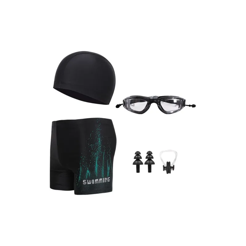 Yalu Preferred Swimming Sets Polyamide Swimming Pool Men's Black-2