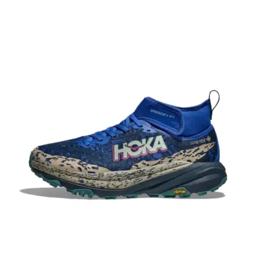 zapatillas de running HOKA ONE ONE entrenamiento voladoras talla 40 entre 60 y 100 Speedgoat 6 Mid Gore Tex Ultramarine Stormy Skies