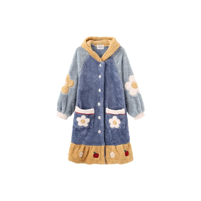 Shirley Bath Robes Women's Princess Blue-2
