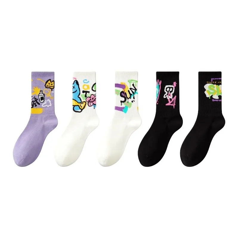 Youle Box Mid-Calf Socks Unisex-33