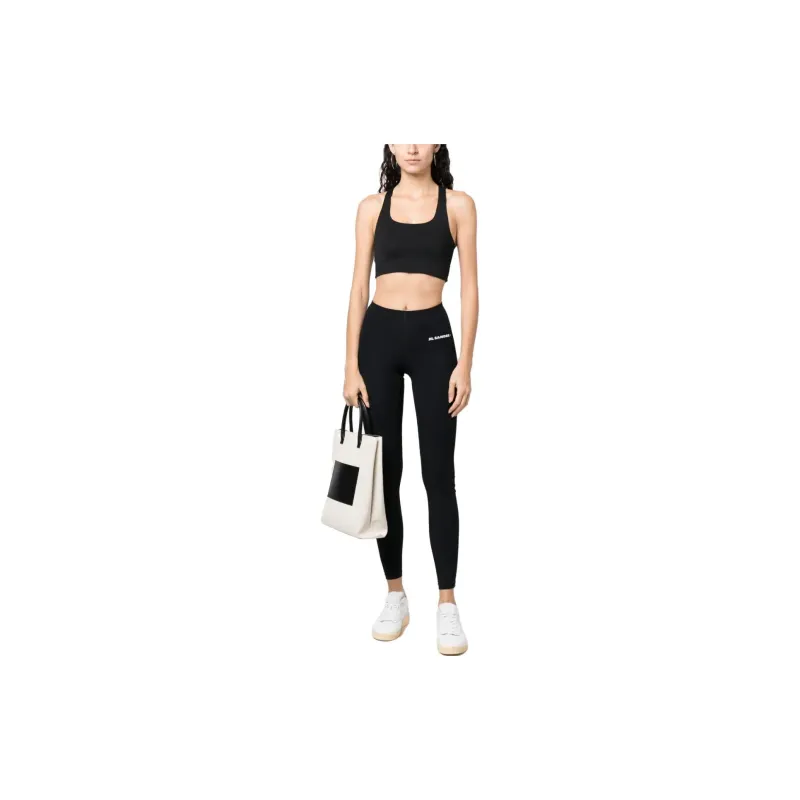 JIL SANDER Woman Nylon Leggings Black-1
