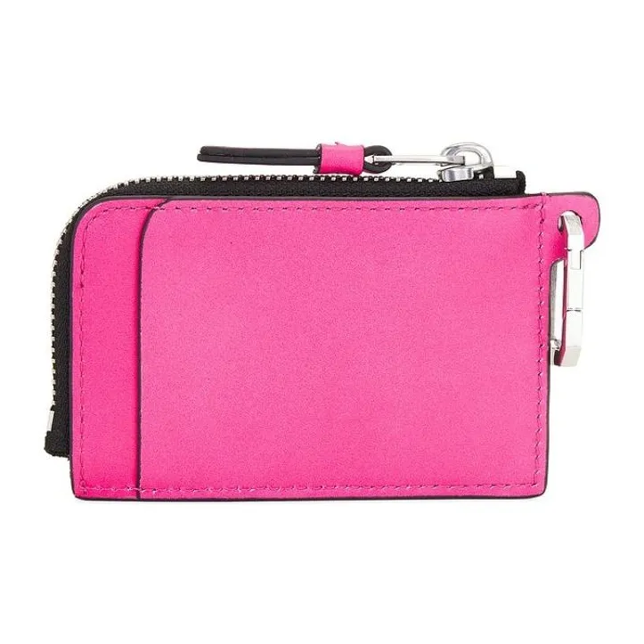 ALLSAINTS Cow Leather Wallet Women's Bright Pink-2