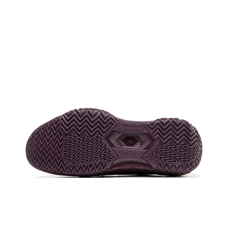 LiNing Jie Ao Cushioning Anti-Slip And Wear-Resistant Lightweight Rebound Low-Top Basketball Shoes Men's Fuchsia-6