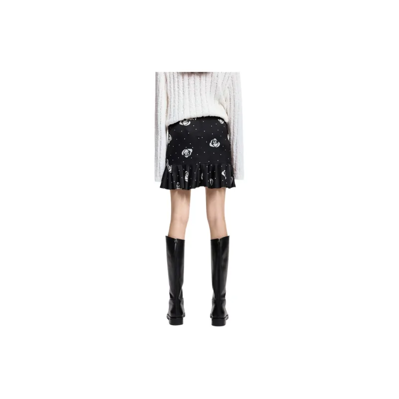 MOCO Casual Short Skirts Women's Black-1