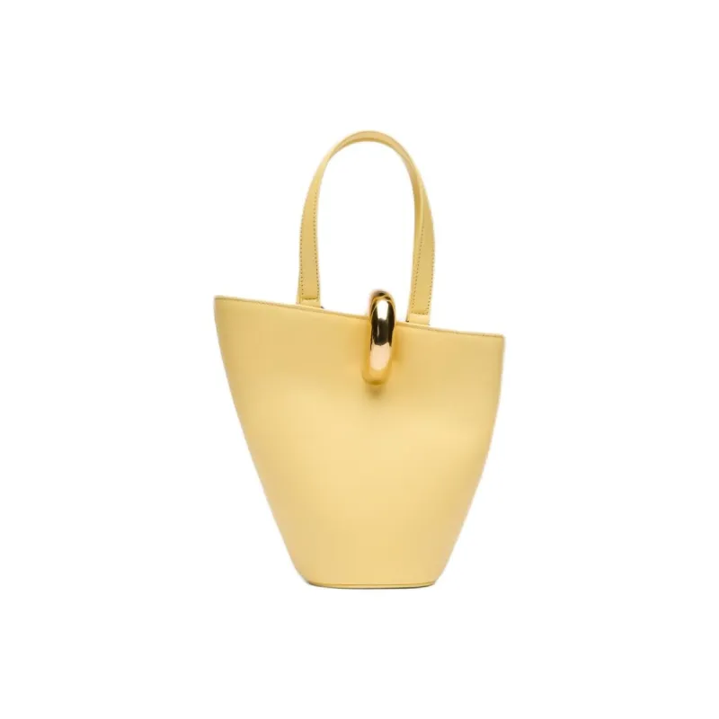 Jacquemus Le Petit Bambola Asymmetric Mini Bucket Bag-5