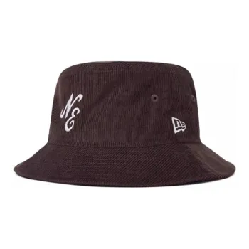New Era Cotton Bucket Hats Unisex Black Walnut Peach