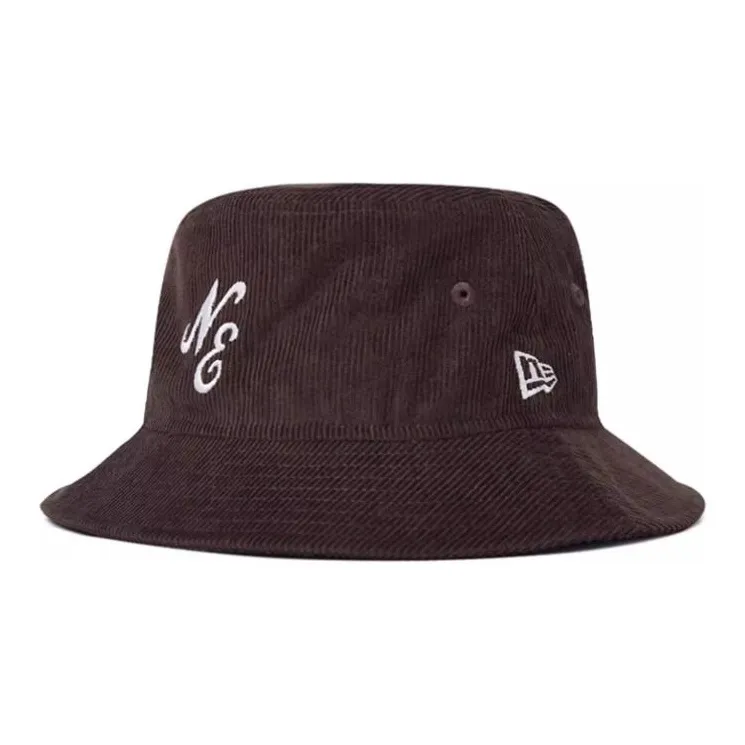 New Era Cotton Bucket Hats Unisex Black Walnut Peach-0