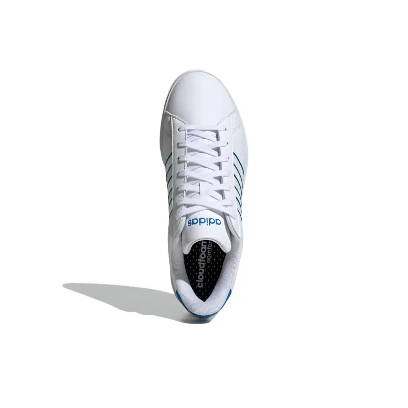 Adidas Grand Court 2.0 Cloud White Off White Bright Royal-4