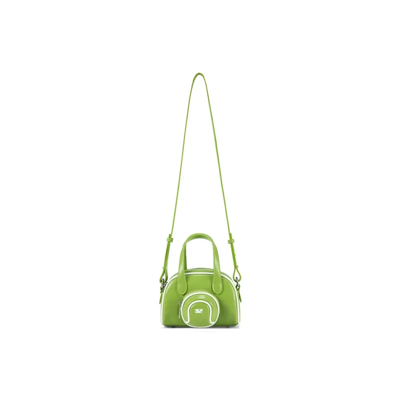 Crying Center PU Crossbody Handbag Regular Unisex Green-0