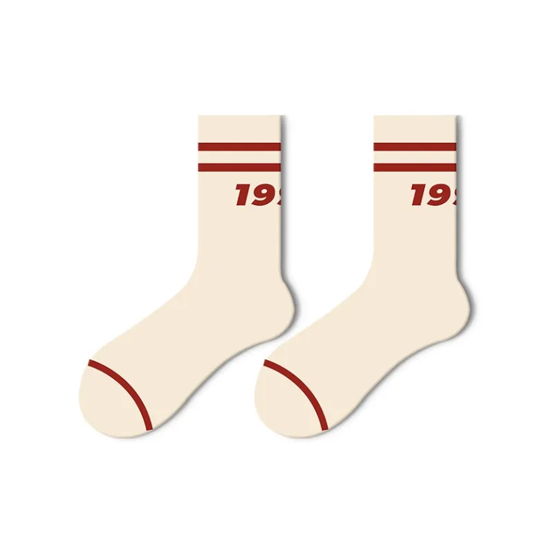 Youle Box Mid-Calf Socks Unisex 5 Pack-1