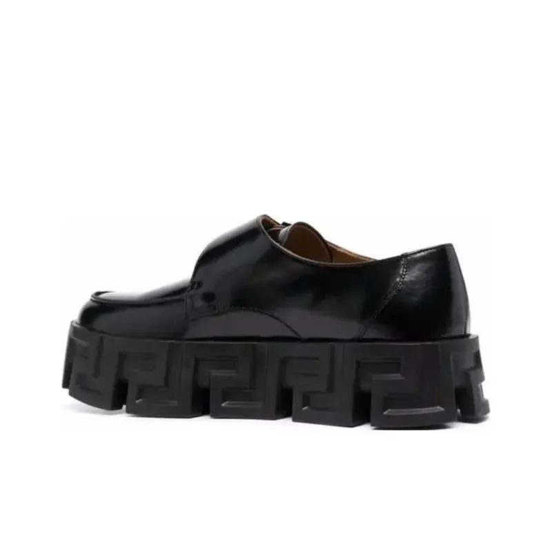 VERSACE Greca Labyrinth Men's Casual Shoes Men's Black-4
