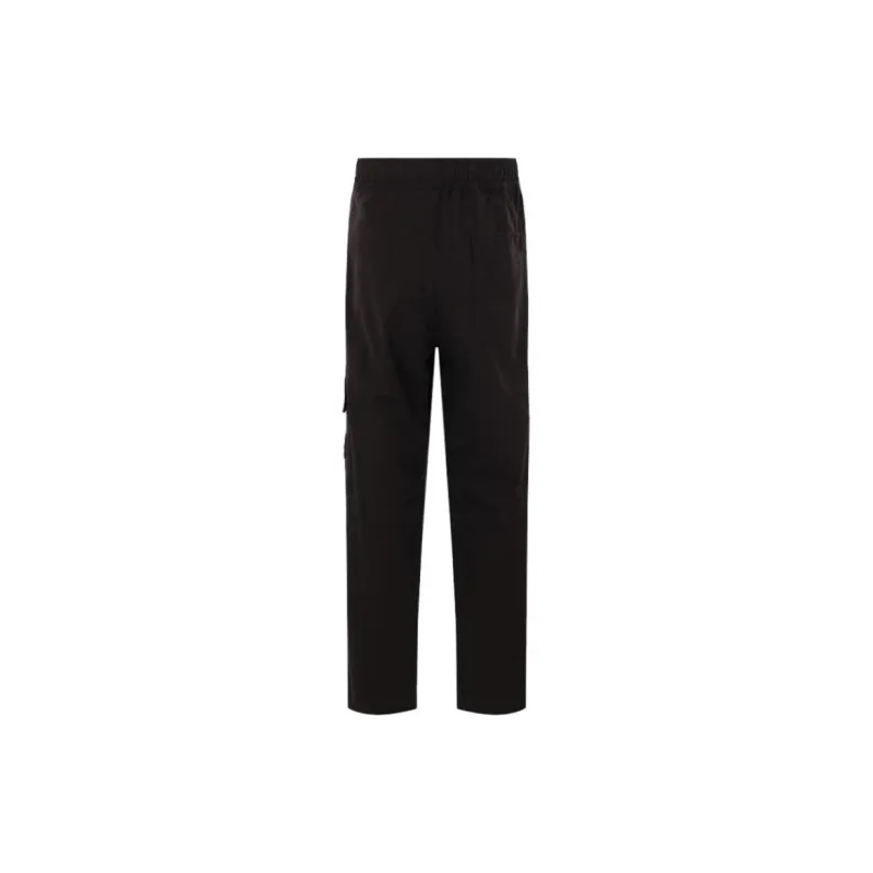 STONE ISLAND Logo Patch Straight Leg Trousers-1