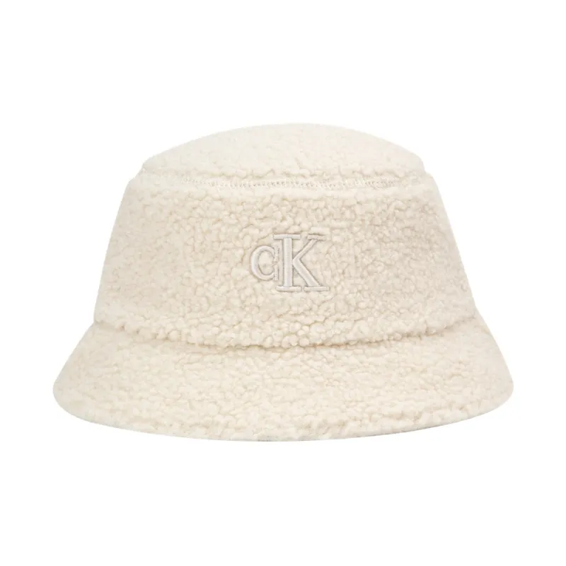 CALVIN KLEIN Polyester Bucket Hats Unisex Cow Ivory-0