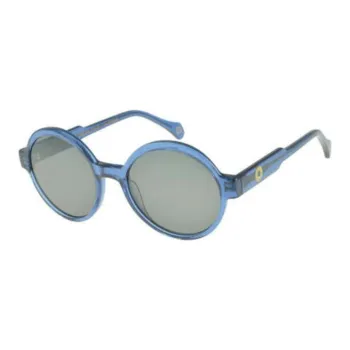 INES DE LA FRESSANGE Acetate Round Sunglasses Women's Blue