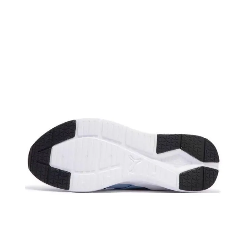 PUMA RUN SLIP ON Cushioning, Wear Resistant Low Top Kids Lifestyle Shoes Blue Teenagers-4