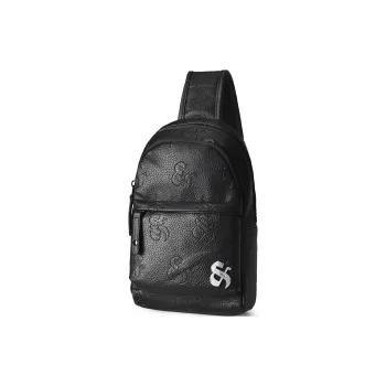 GLORY&CO PVC Sling Bag, Shoulder Bag, Crossbody Bag Regular Men's Black