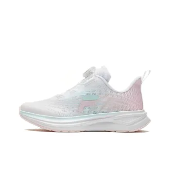 FILA KIDS BOA Anti Slip Wear Resistant Low Top Kids Lifestyle Shoes Pink White Teenagers
