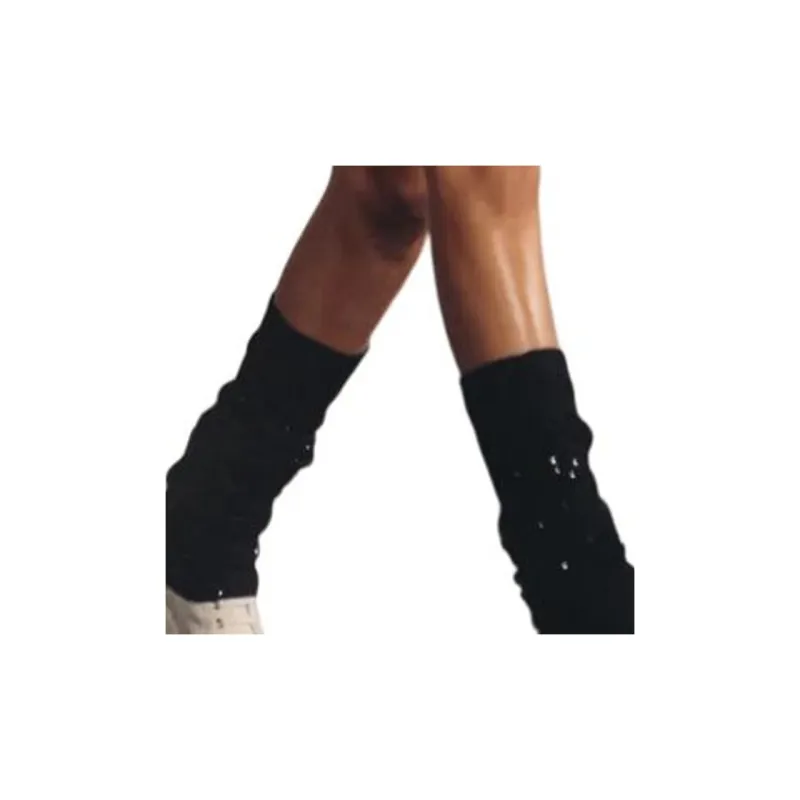 CHANEL 24 Spring And Summer New Arrivals 24C Knee-High Socks Women's 1 Pack Black-3