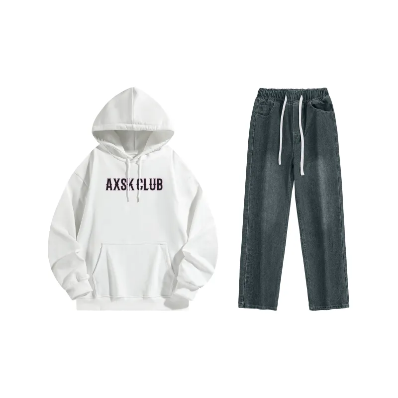 A.X.S.K Sweatshirt Sets Unisex-133