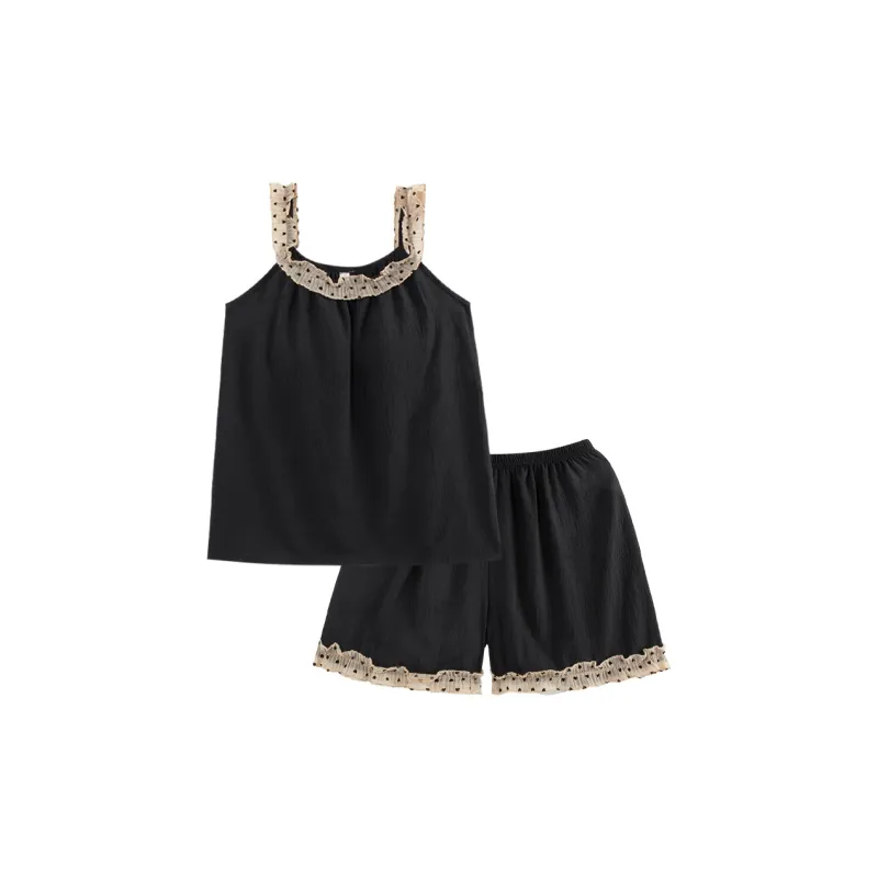 Sleeping Beauty Pajama Set Women's Black-1